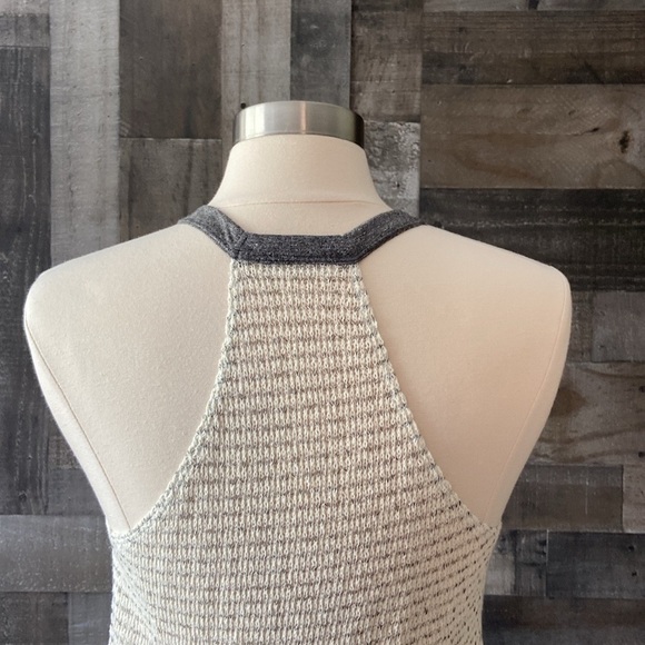 Altar’d State halter top small knit preppy stripes coastal chic quiet luxury - Picture 5 of 11